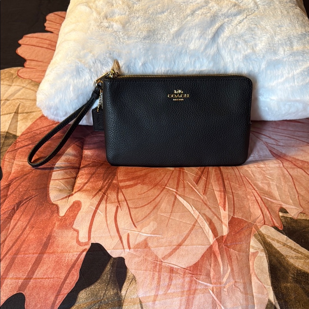 Coach Black Wristlet